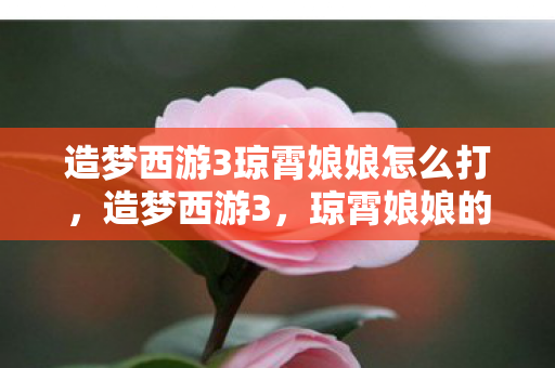 造梦西游3琼霄娘娘怎么打，造梦西游3，琼霄娘娘的神秘传说