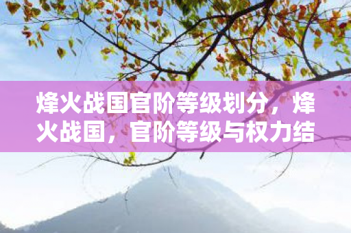 烽火战国官阶等级划分，烽火战国，官阶等级与权力结构解析