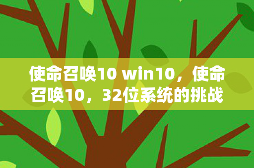 使命召唤10 win10，使命召唤10，32位系统的挑战与回忆