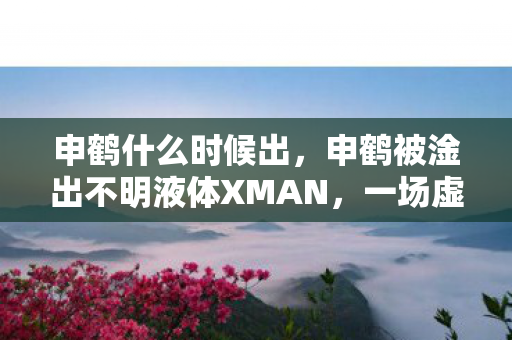 申鹤什么时候出,申鹤被淦出不明液体XMAN,一场虚构的惊悚事件 申鹤什么时候出,申鹤被淦出不明液体XMAN,一场虚构的惊悚事件