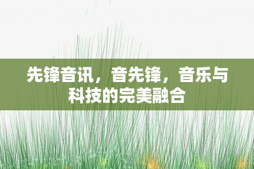 先锋音讯，音先锋，音乐与科技的完美融合