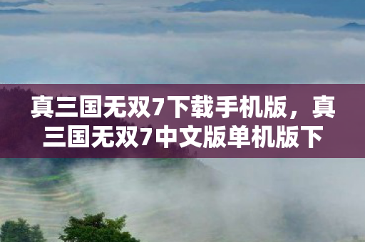 真三国无双7下载手机版，真三国无双7中文版单机版下载攻略