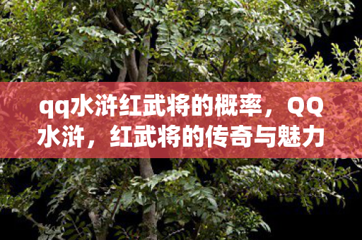 qq水浒红武将的概率,QQ水浒,红武将的传奇与魅力 qq水浒红武将的概率,QQ水浒,红武将的传奇与魅力