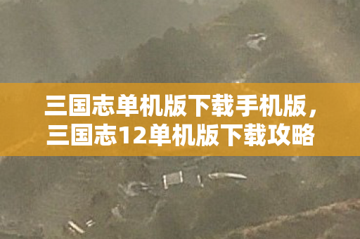 三国志单机版下载手机版，三国志12单机版下载攻略及游戏内容详解