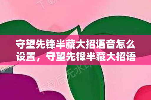 守望先锋半藏大招语音怎么设置,守望先锋半藏大招语音,传承与创新的结合 守望先锋半藏大招语音怎么设置,守望先锋半藏大招语音,传承与创新的结合