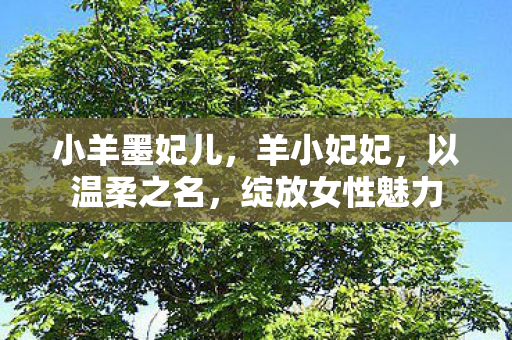 小羊墨妃儿,羊小妃妃,以温柔之名,绽放女性魅力 小羊墨妃儿,羊小妃妃,以温柔之名,绽放女性魅力