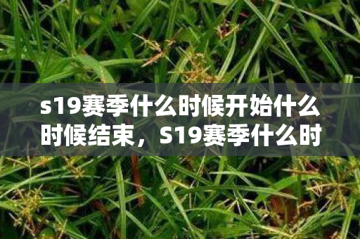 s19赛季什么时候开始什么时候结束,S19赛季什么时候开始?详解王者荣耀赛季更新时间表 s19赛季什么时候开始什么时候结束,S19赛季什么时候开始?详解王者荣耀赛季更新时间表