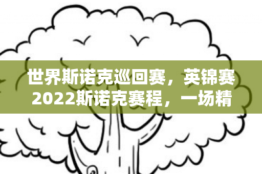 世界斯诺克巡回赛，英锦赛2022斯诺克赛程，一场精彩纷呈的斯诺克盛宴