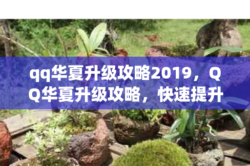 qq华夏升级攻略2019，QQ华夏升级攻略，快速提升角色等级的方法