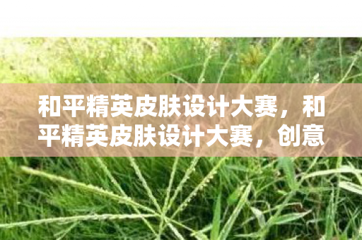 和平精英皮肤设计大赛，和平精英皮肤设计大赛，创意无限，精彩纷呈