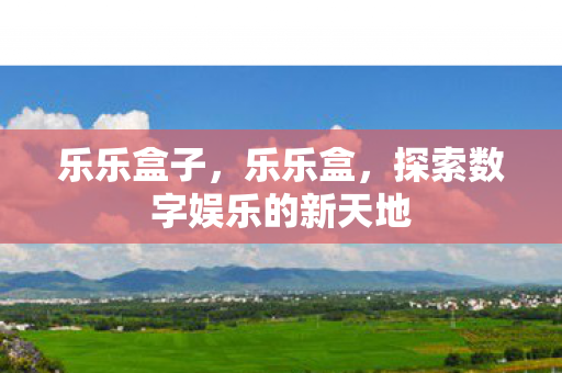 乐乐盒子，乐乐盒，探索数字娱乐的新天地