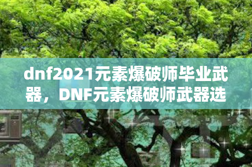 dnf2021元素爆破师毕业武器图片