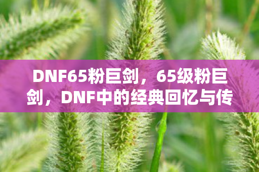 DNF中的经典回忆与传承图片