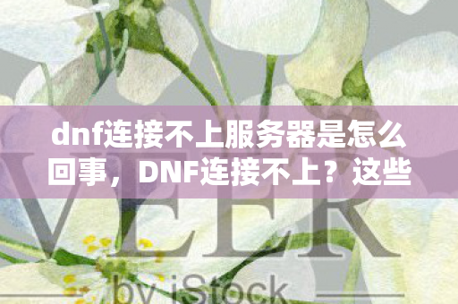 dnf连接不上服务器是怎么回事图片