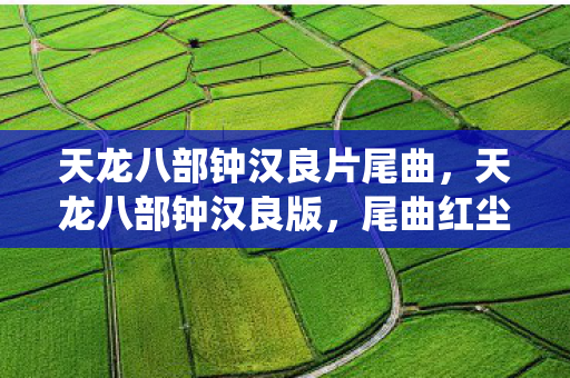 天龙八部钟汉良片尾曲，天龙八部钟汉良版，尾曲红尘梦的深情演绎