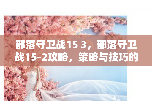 部落守卫战15 3，部落守卫战15-2攻略，策略与技巧的全面解析
