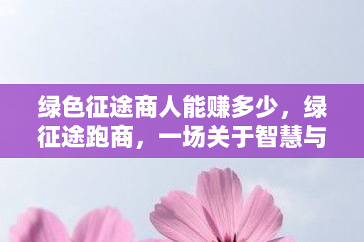 绿色征途商人能赚多少，绿征途跑商，一场关于智慧与策略的财富之旅