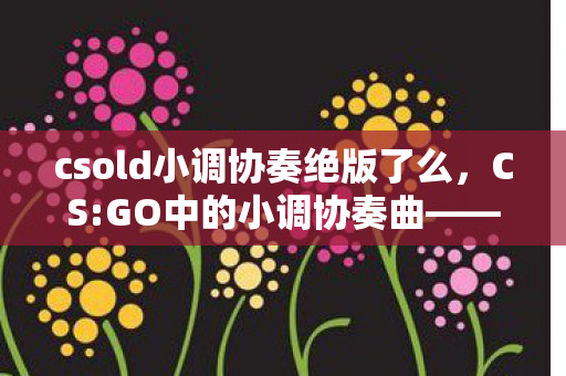 csold小调协奏绝版了么，CS:GO中的小调协奏曲——探秘游戏内的音乐与战术融合