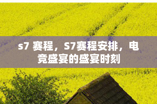 s7 赛程，S7赛程安排，电竞盛宴的盛宴时刻