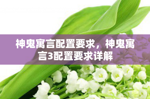神鬼寓言配置要求，神鬼寓言3配置要求详解