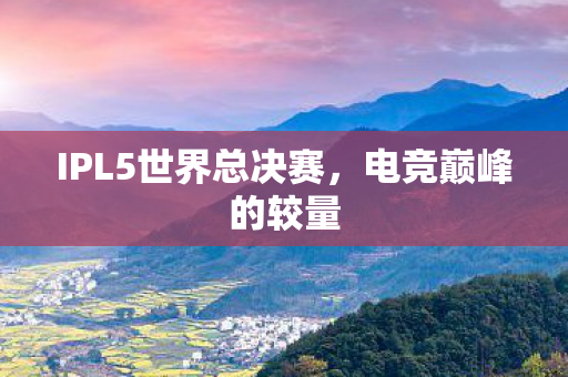IPL5世界总决赛，电竞巅峰的较量