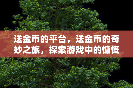 送金币的平台，送金币的奇妙之旅，探索游戏中的慷慨与策略