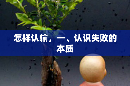 怎样认输，一、认识失败的本质