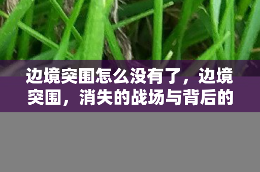 边境突围怎么没有了，边境突围，消失的战场与背后的故事