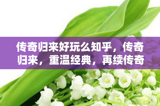 传奇归来好玩么知乎，传奇归来，重温经典，再续传奇