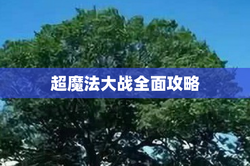 超魔法大战全面攻略