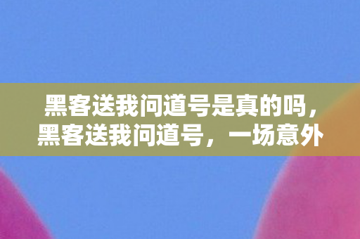 黑客送我问道号是真的吗,黑客送我问道号,一场意外的网络奇遇 黑客送我问道号是真的吗,黑客送我问道号,一场意外的网络奇遇