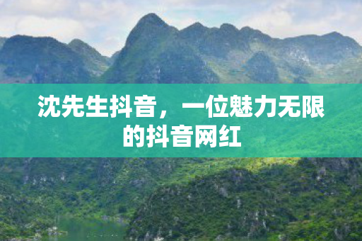 沈先生抖音，一位魅力无限的抖音网红
