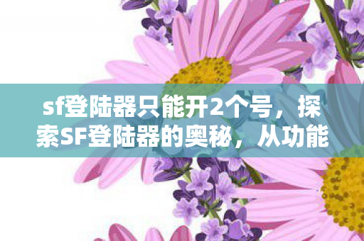 sf登陆器只能开2个号，探索SF登陆器的奥秘，从功能到安全性的全面解析