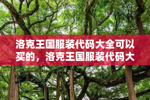 洛克王国服装代码大全可以买的，洛克王国服装代码大全，解锁时尚新风尚