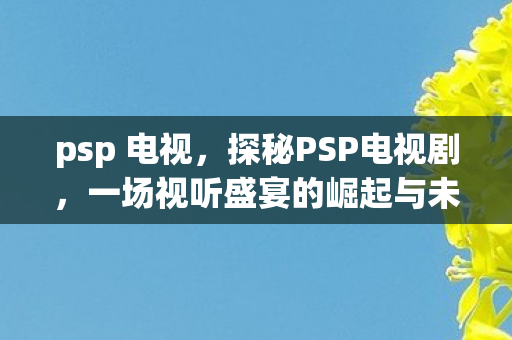 psp 电视，探秘PSP电视剧，一场视听盛宴的崛起与未来