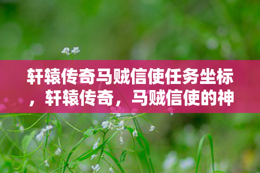 轩辕传奇马贼信使任务坐标，轩辕传奇，马贼信使的神秘传说