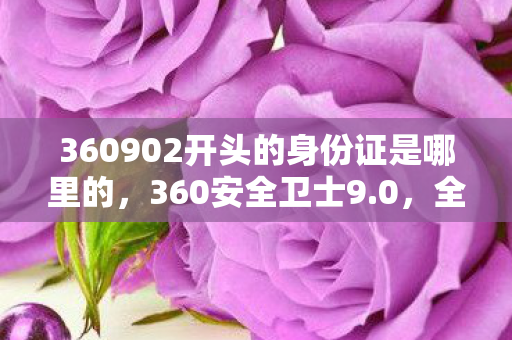 360902开头的身份证是哪里的，360安全卫士9.0，全面升级，守护您的数字生活