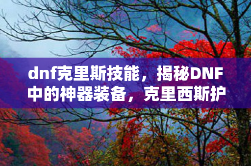 dnf克里斯技能,揭秘DNF中的神器装备,克里西斯护腕 dnf克里斯技能,揭秘DNF中的神器装备,克里西斯护腕