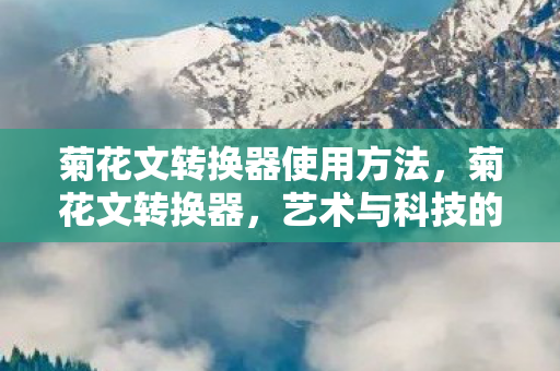 菊花文转换器使用方法，菊花文转换器，艺术与科技的奇妙碰撞