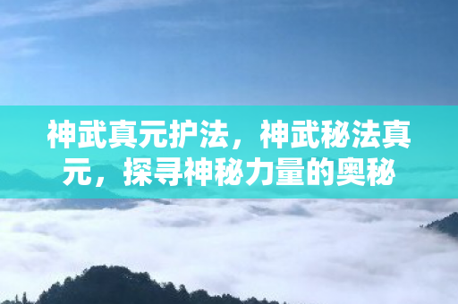 神武真元护法，神武秘法真元，探寻神秘力量的奥秘