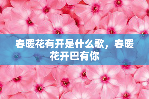 春暖花有开是什么歌，春暖花开巴有你
