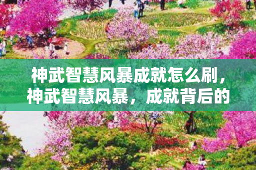 神武智慧风暴成就怎么刷，神武智慧风暴，成就背后的故事与智慧