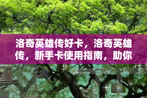 洛奇英雄传好卡，洛奇英雄传，新手卡使用指南，助你快速入门