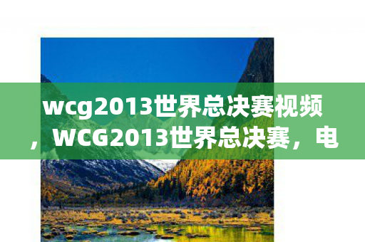 wcg2013世界总决赛视频,WCG2013世界总决赛,电竞巅峰的荣耀与梦想 wcg2013世界总决赛视频,WCG2013世界总决赛,电竞巅峰的荣耀与梦想