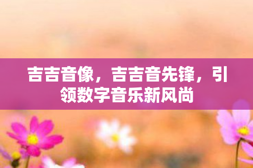 吉吉音像,吉吉音先锋,引领数字音乐新风尚 吉吉音像,吉吉音先锋,引领数字音乐新风尚