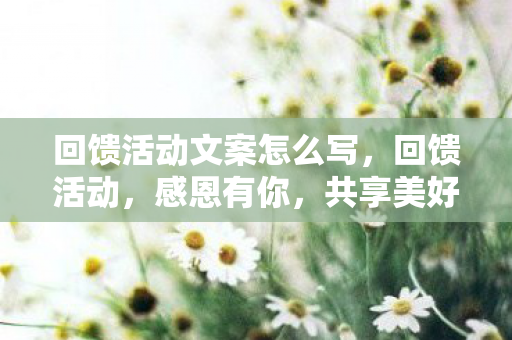 回馈活动文案怎么写，回馈活动，感恩有你，共享美好