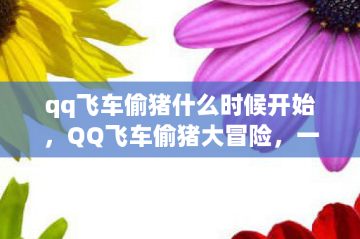 qq飞车偷猪什么时候开始，QQ飞车偷猪大冒险，一场速度与智慧的较量