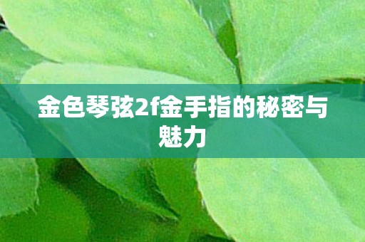 金色琴弦2f金手指的秘密与魅力
