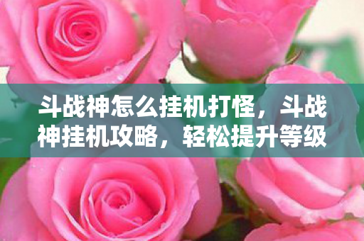 斗战神怎么挂机打怪，斗战神挂机攻略，轻松提升等级与资源