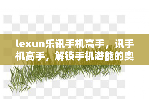 lexun乐讯手机高手，讯手机高手，解锁手机潜能的奥秘